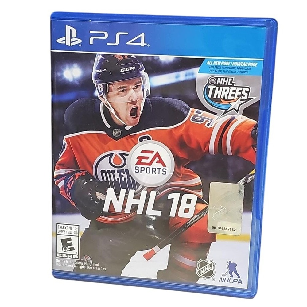 EA Sport NHL 18 Sony PlayStation 4 PS4 Hockey Game Connor McDavid Edmonton Oiler